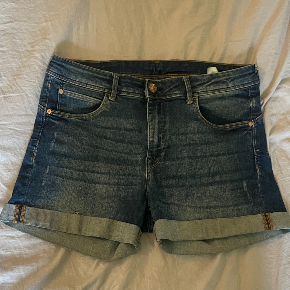 H&M Dark Blue Jean Shorts